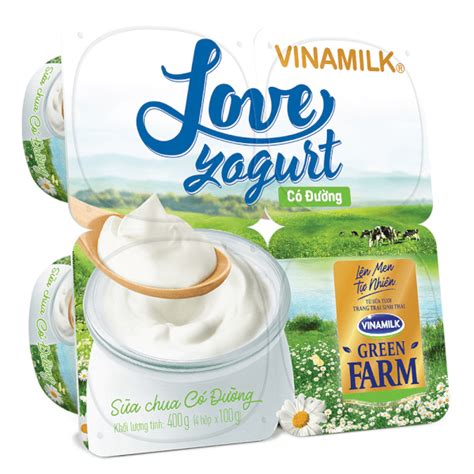 Sữa chua Vinamilk Love Yogurt Green Farm Có Đường 100g giá tốt