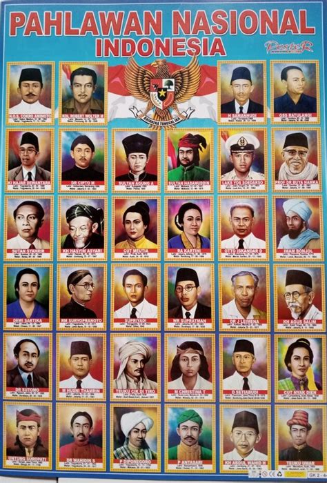 Poster Pahlawan Nasional Indonesia Lazada Indonesia