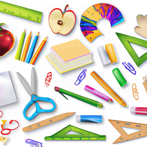 Vibrant School Stickers · Creative Fabrica