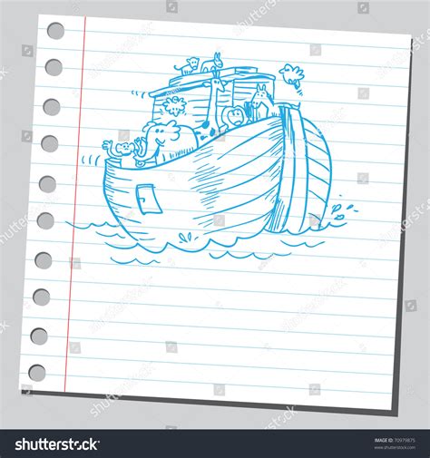 Sketchy Illustration Of A Noah'S Ark - 70979875 : Shutterstock