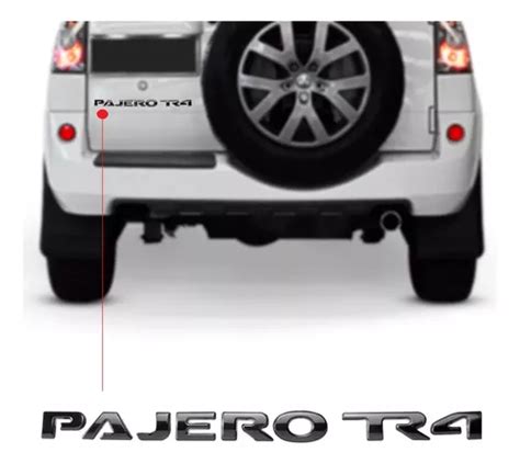 Emblema Letreiro Traseiro Pajero Tr4 2010 2015 Grafite Parcelamento