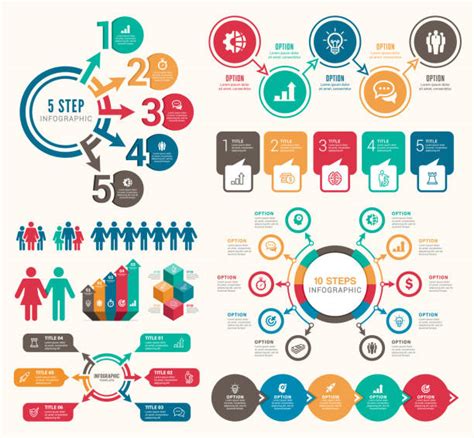 Process Flow Chart 10 Steps Illustrations Royalty Free Vector Graphics