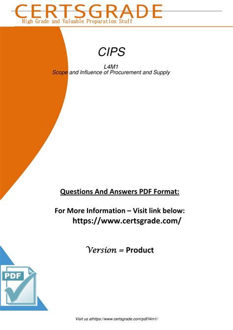 Ppt Genuine L4m1 Cips Level 4 Diploma In Procurement And Supply Study