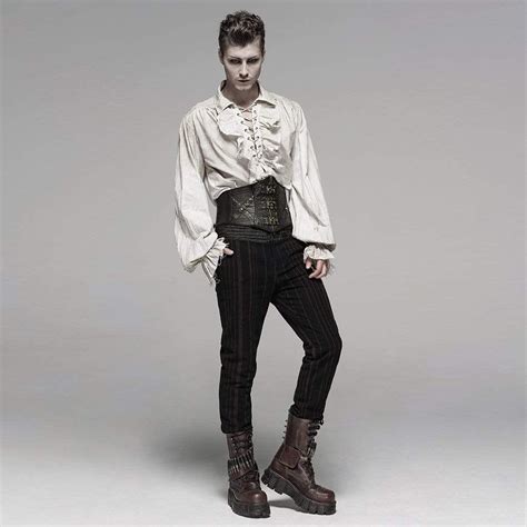 Victorian Male Outfit Victorian Male Clothing Victorian Shirt