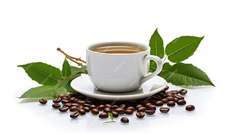 Premium AI Image | Coffee Cup with Beans product photography 4k green