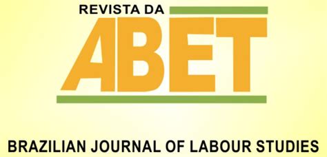 Revista Da ABET Cadastro De Novos Pareceristas