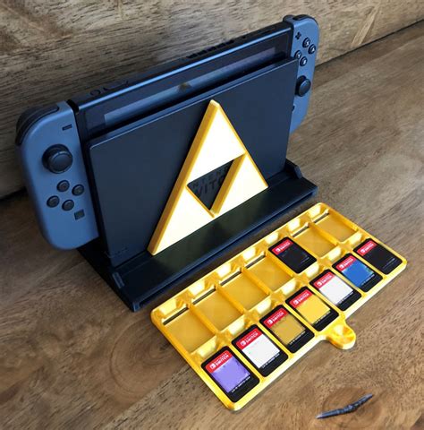 Porte Jeu Nintendo Switch Support De Dock Zelda Triforce Etsy