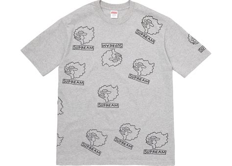 Supreme Gonz Heads Tee Heather Grey Men S Fw17 Us