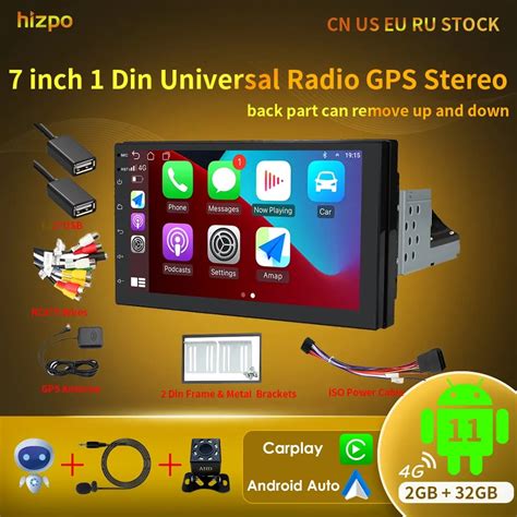 Hizpo Inch Din Universal Car Android Radio Stereo Wireless