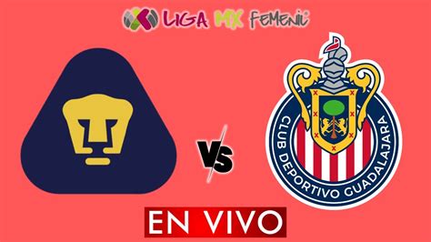 PUMAS VS GUADALAJARA EN VIVO LIGA BBVA MX FEMENIL APERTURA 2024