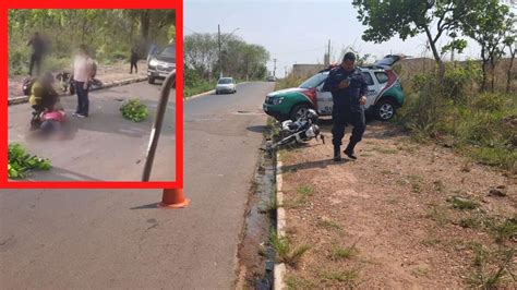 Buraco Na Pista Mulher Tem Perna Dilacerada Em Acidente De Moto Em Vg