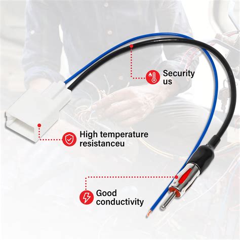 Mua RED WOLF Aftermarket Stereo Radio Antenna Adapter Wire Harness