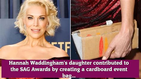 Hannah Waddinghams Daughter Contributed To The Sag Awards By Creating