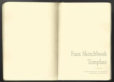 Faux Sketchbook Template by ViridRain on DeviantArt