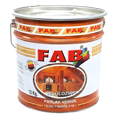 Целлюлозный лак FAB boya, 15 л, глянцевый, прозрачный - купить в Баку ...