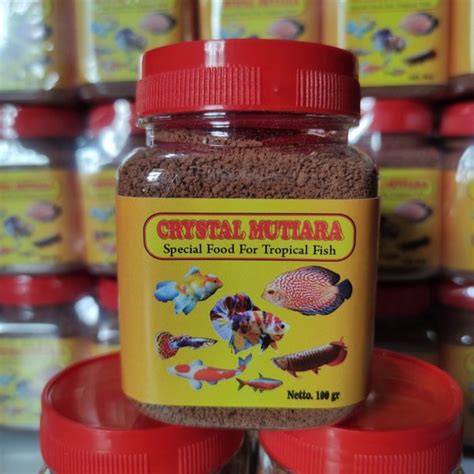 Jual PELET IKAN HIAS CRYSTAL MUTIARA PELET IKAN HIAS KECIL 100GR PELET