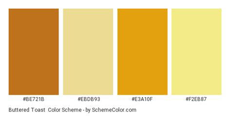 Buttered Toast Color Scheme Brown