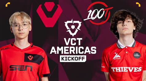 Sentinels Vs 100 Thieves VCT Americas Kickoff Predictions Where To