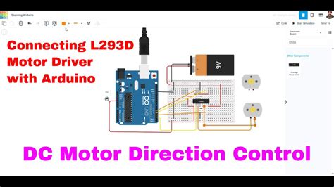 How To Use L293D Motor Driver Arduino DC Motor Direction Control