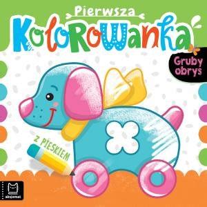 Pierwsza Kolorowanka Z Pieskiem Gruby Obrys Opracowanie Zbiorowe