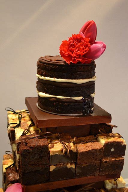 Brownie Tower Ladybird Cake Chocolate Wedding Cake Brownie Cake