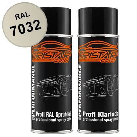 RAL 7032 KIESELGRAU Und Hochglanz Klarlack Spraydose Jew 400 Ml EUR