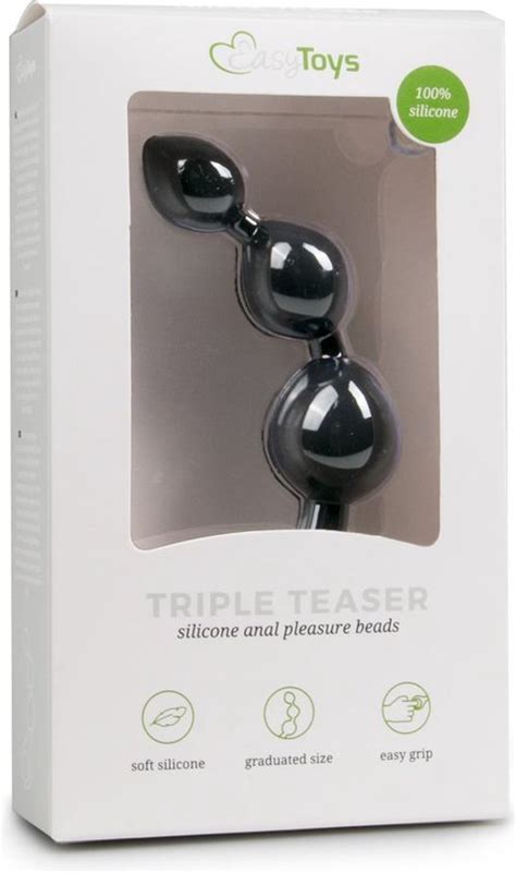 Zwarte Dildo Met Anale Kralen Bol