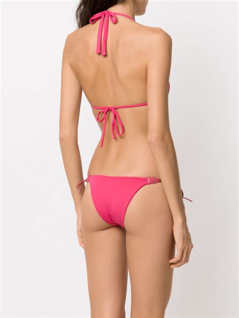 Amir Slama Ruched Details Bikini Set Farfetch Lookastic