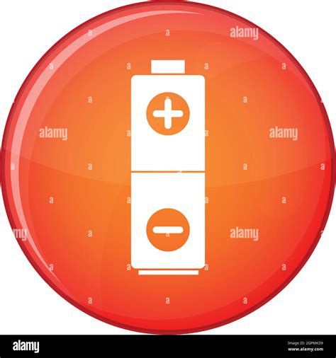 Battery icon, flat style Stock Vector Image & Art - Alamy