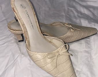 Nude Kitten Heels Etsy
