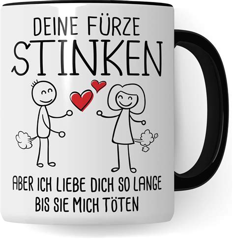 Tasse Fürze Geschenk Deine Fürze stinken aber ich liebe dich solange