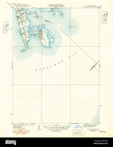 Massachusetts Usgs Historical Topo Map Ma Sconticut Neck