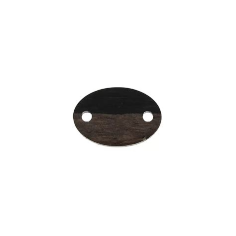 Distanziatore Ovale In Resina Imitazione Legno 15 5x5 Mm Nero Marrone