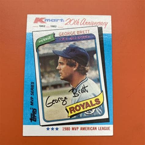 George Brett Kmart Th Anniversary Baseball Royals