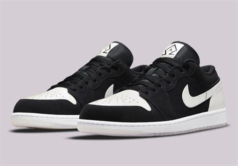 Air Jordan 1 Low Black White Diamond DH6931-001 | SneakerNews.com