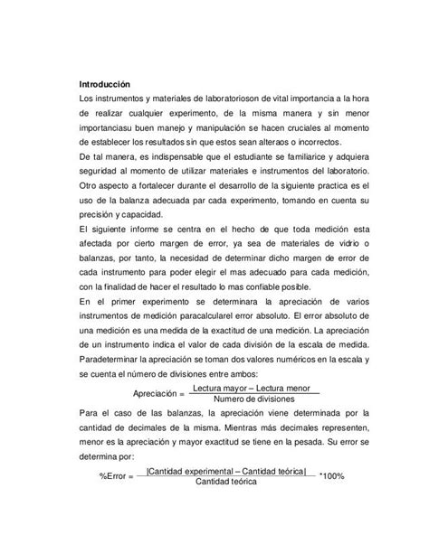 Ejemplos De Introduccion De Un Informe De Laboratorio Nuevo Ejemplo