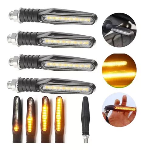 Kit 4 Piscas Led Moto Sequencial Seta Slim Universal Oferta