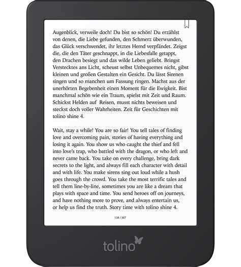 Tolino Shine 4 EReader Smart Klein Mein