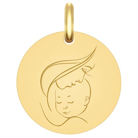 M Daille Vierge L Enfant Maternit Or Jaune Ct Premiercadeau