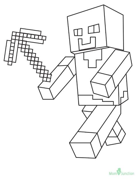 Minecraft Pickaxe O 16 Minecraft Coloring Pages Coloring Pages Coloring Books