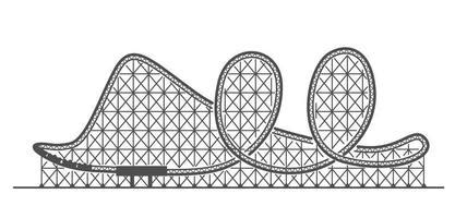 Roller Coaster Loop Vector Art, Icons, and Graphics for Free Download