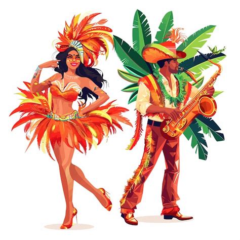 Premium Vector Samba Dancing