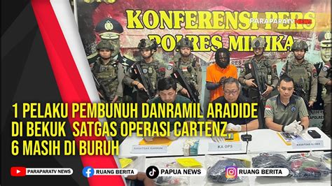 1 Pelaku Pembunuh Danramil Aradide Di Bekuk Satgas Operasi Cartenz 6