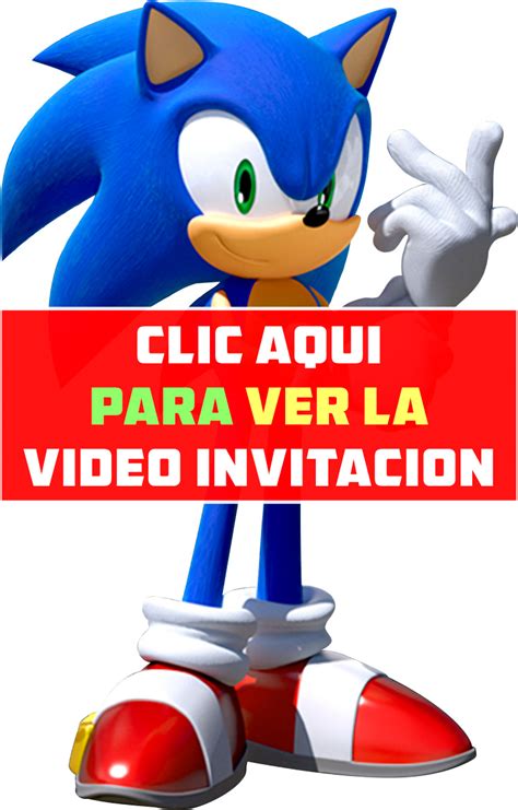 Invitaciones De Sonic