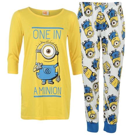 Ladies Despicable Me Minion Pyjamas Pajamas Women Pyjamas Clothes