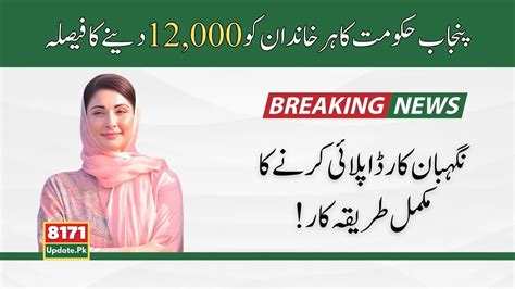 Maryam Nawaz Negahban Card Program Full Details