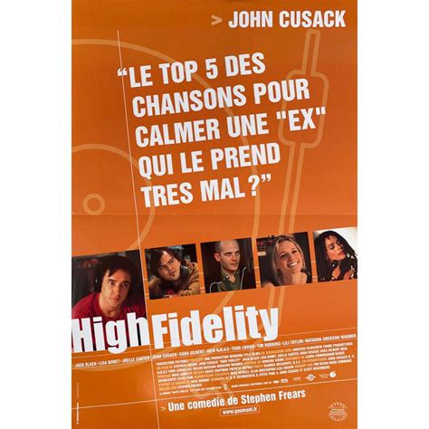 Affiche De Cinéma Française De High Fidelity 40x60 Cm