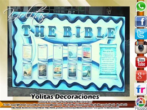 Yolitas Decoraciones Murales Del Mes De La Biblia Provincia De Colón