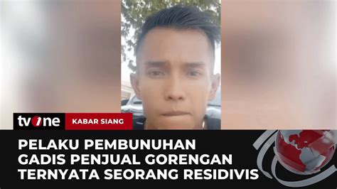 Pelaku Pembunuhan Penjual Gorengan Terkuak Ternyata Seorang Residivis