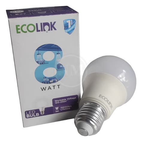 Jual Lampu Ecolink Led Bulb W Cool Daylight K Putih Shopee Indonesia